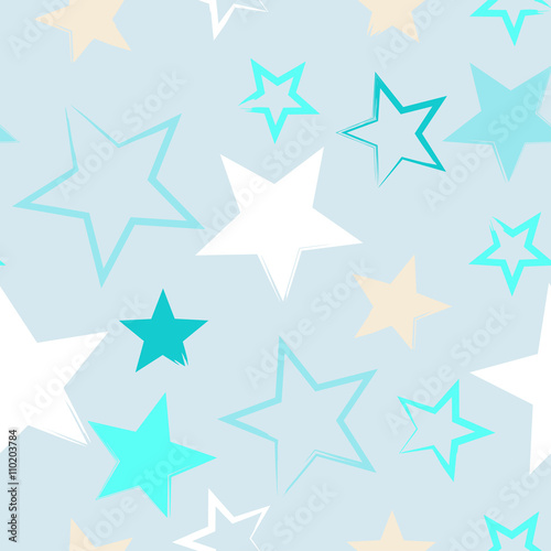 Seamless universal pattern. Stars