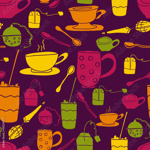 violet cup pattern © little_airplane