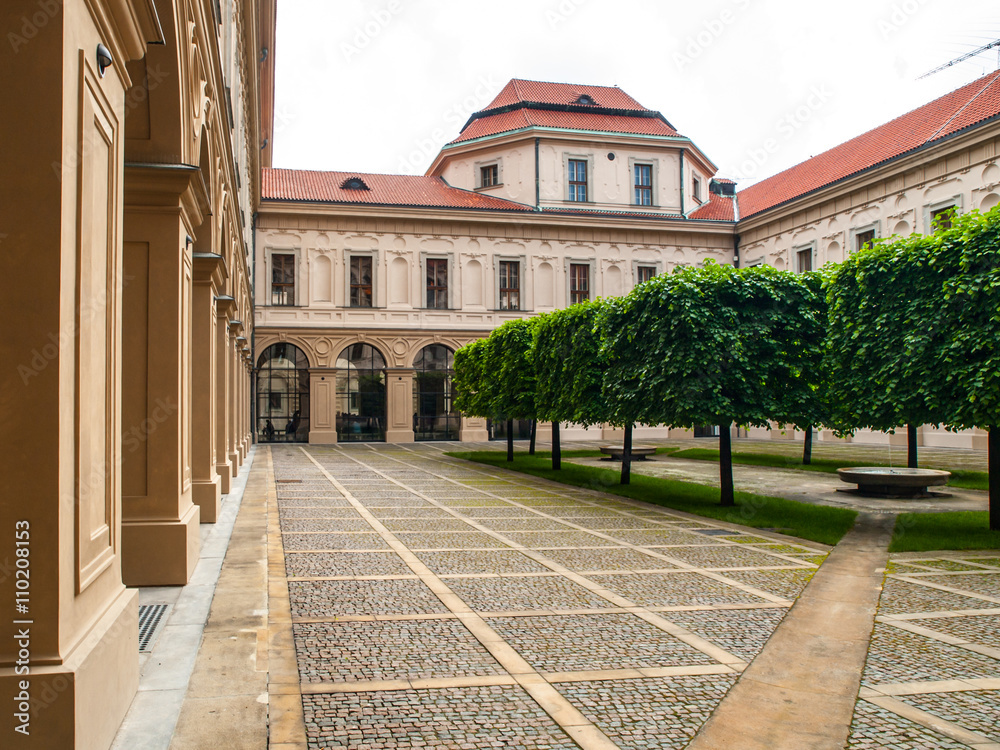 Fototapeta premium Courtyard of Czernin Palace in Prague