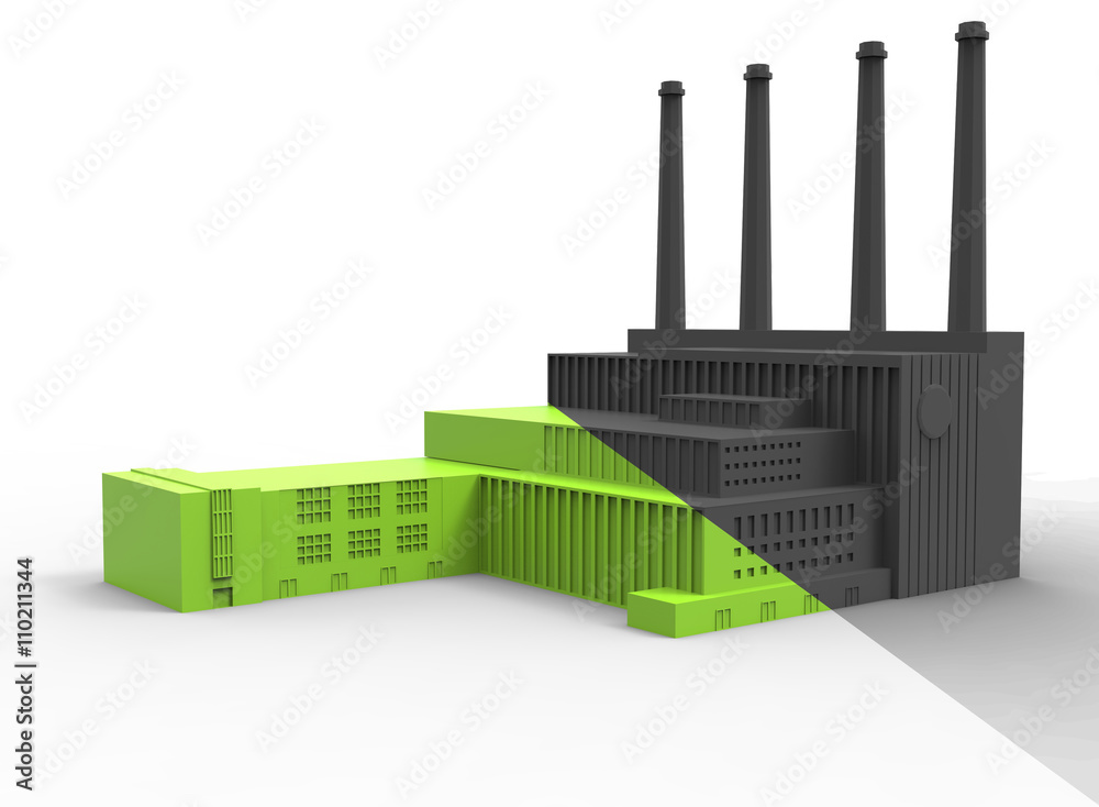 3d illustration of plant. simple to use. on white background isolated with shadow. icon for game or web. eco building. expensive purchase. green and gold 3d illustration of plant. simple to use. on white background isolated with shadow. icon for game or web. eco building. expensive purchase. green and gold