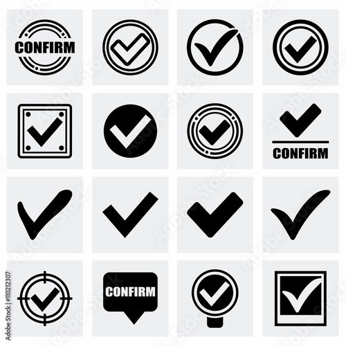 Vector Confirm icon set