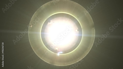 Spooky, flickering light montage 
