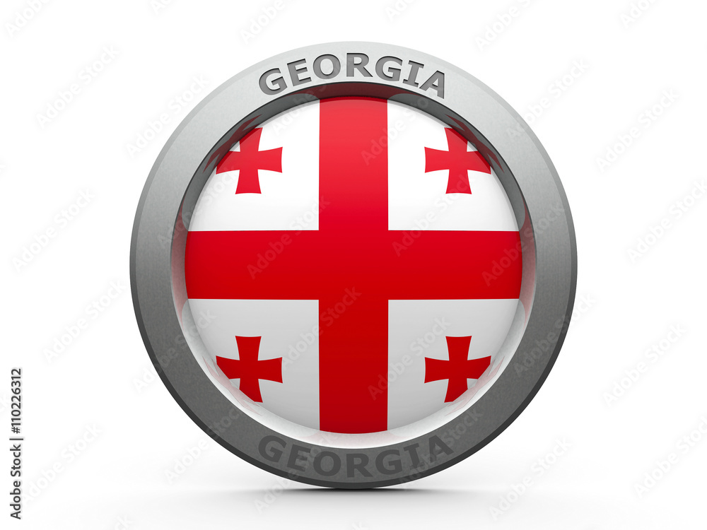 Obraz premium Icon - Flag of Georgia