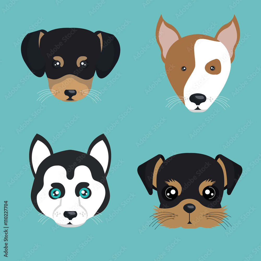 Fototapeta premium cute dog design 