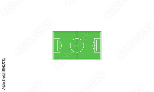 Football field. Green field for football