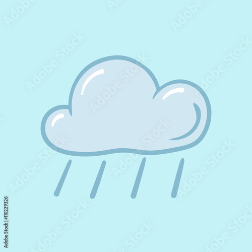 vector icon rain