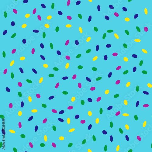 Seamless pattern with small colored dots. Simple drawing for design surface.
