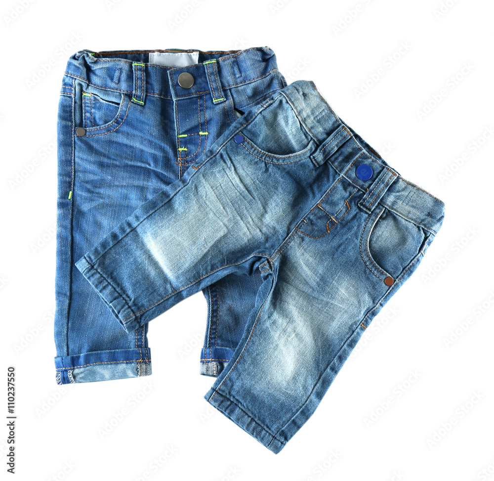 Baby shorts, isolated on white Baby shorts, isolated on white