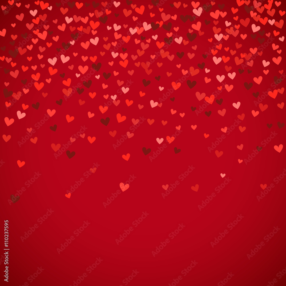 Romantic red heart background. illustration Romantic red heart background. illustration