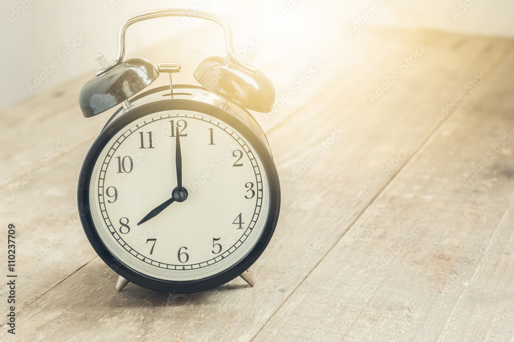 custom made wallpaper toronto digitalVintage alarm clock on wood table at mornig time ( alarm clock s