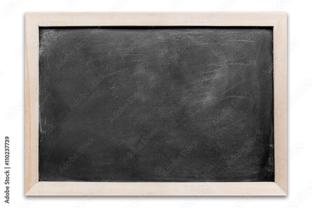 Blank dirty blackboard isolated on white background Blank dirty blackboard isolated on white background