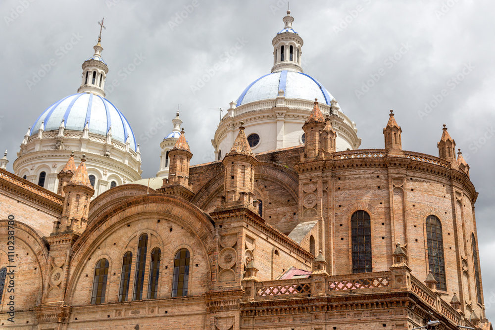 The beautiful cathedral of Cuenca, Ecuador, South America