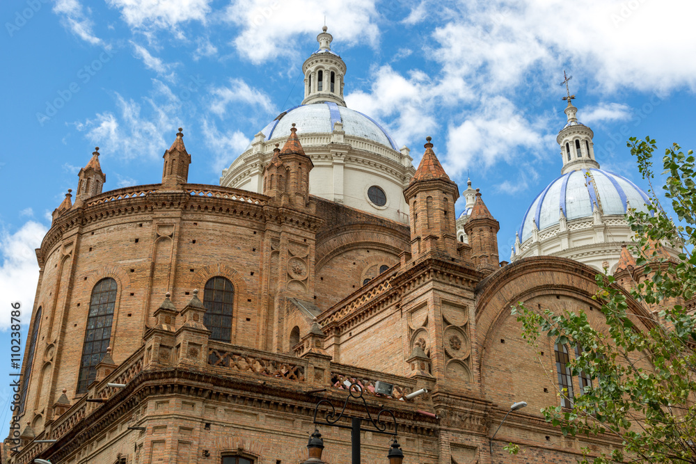 The beautiful cathedral of Cuenca, Ecuador, South America