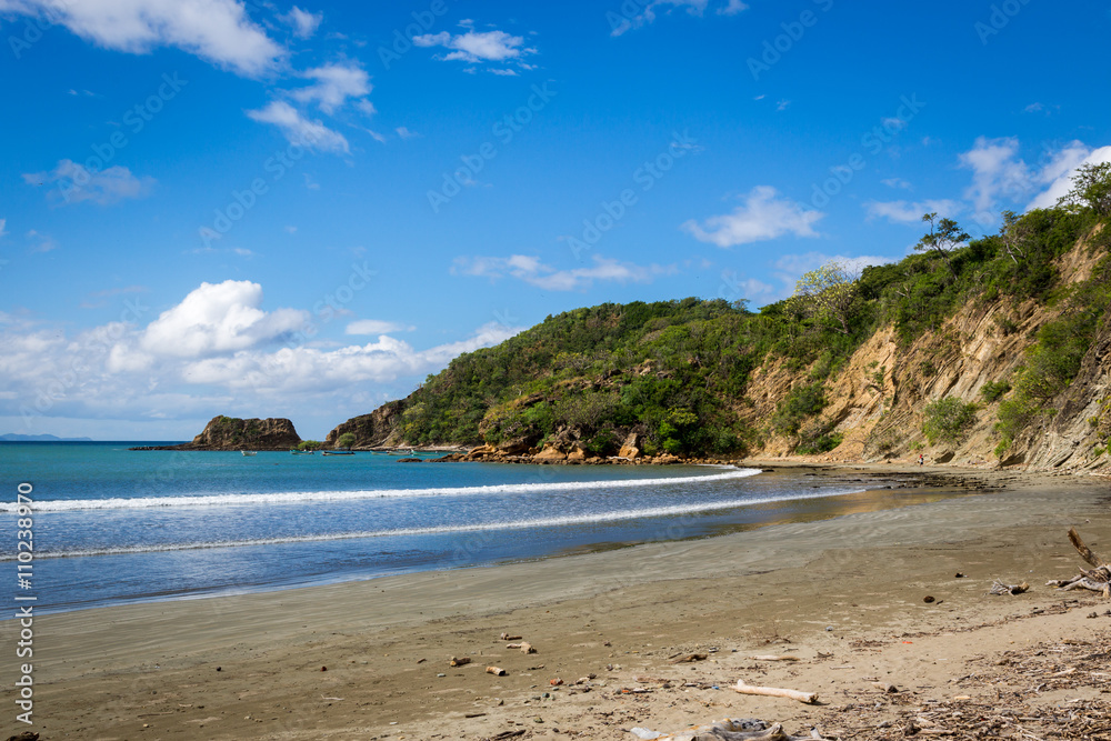 Nice beach landscape in Nicaragua