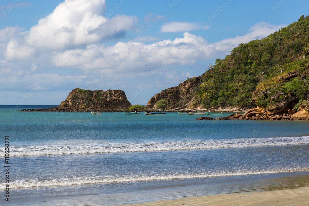 Nice beach landscape in Nicaragua