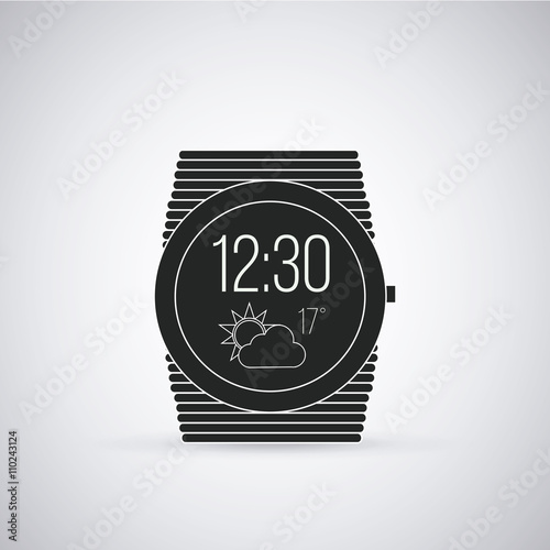 smart Watch vector in color backdrop