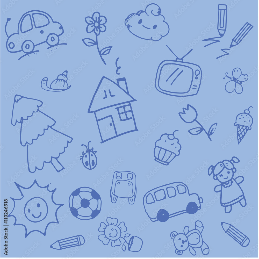 Obraz premium Design doodle art for kids