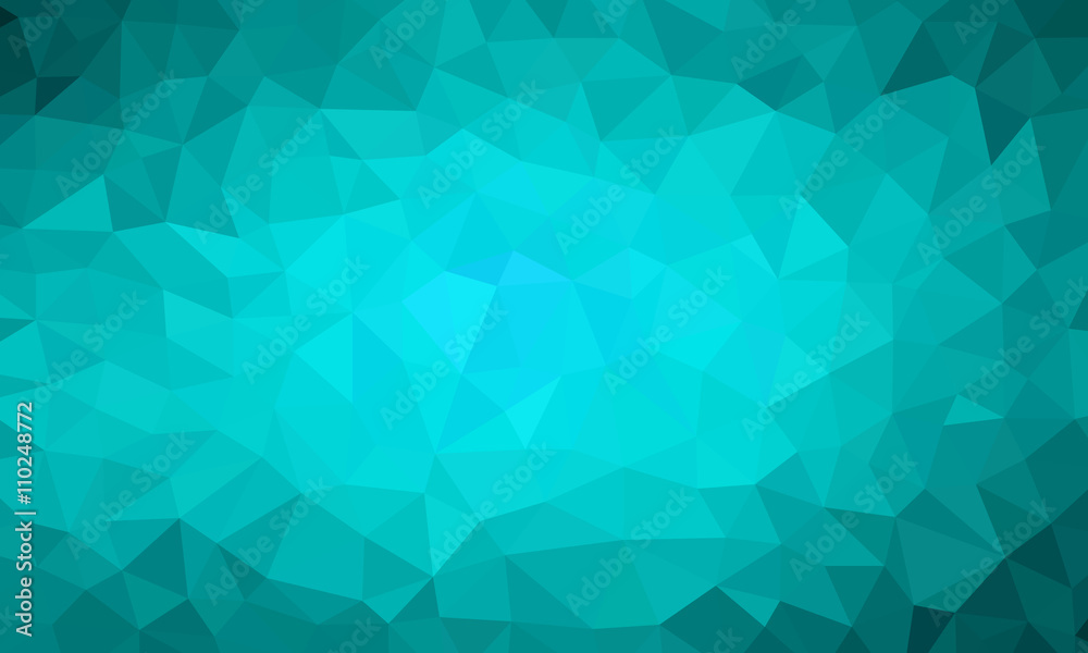 Fototapeta premium low poly turkus tło