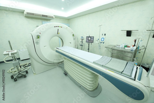 CT scanner room in hospital