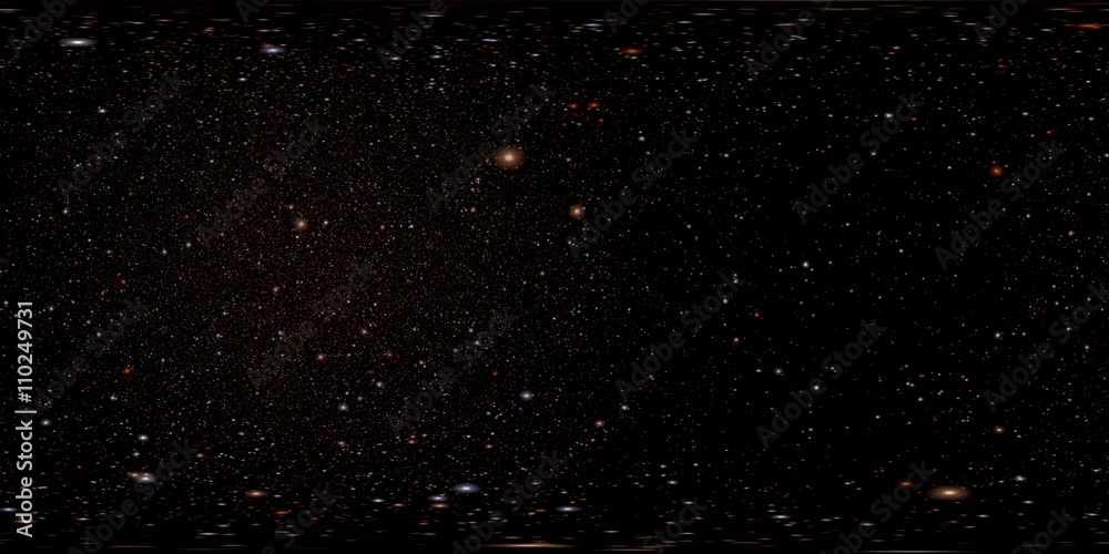 360 VR Space 3003: Virtual reality video of flying through star fields ...