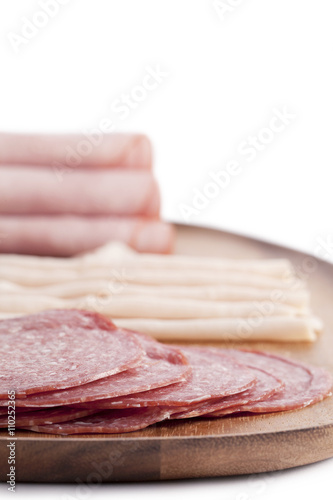 meat and ham rolls