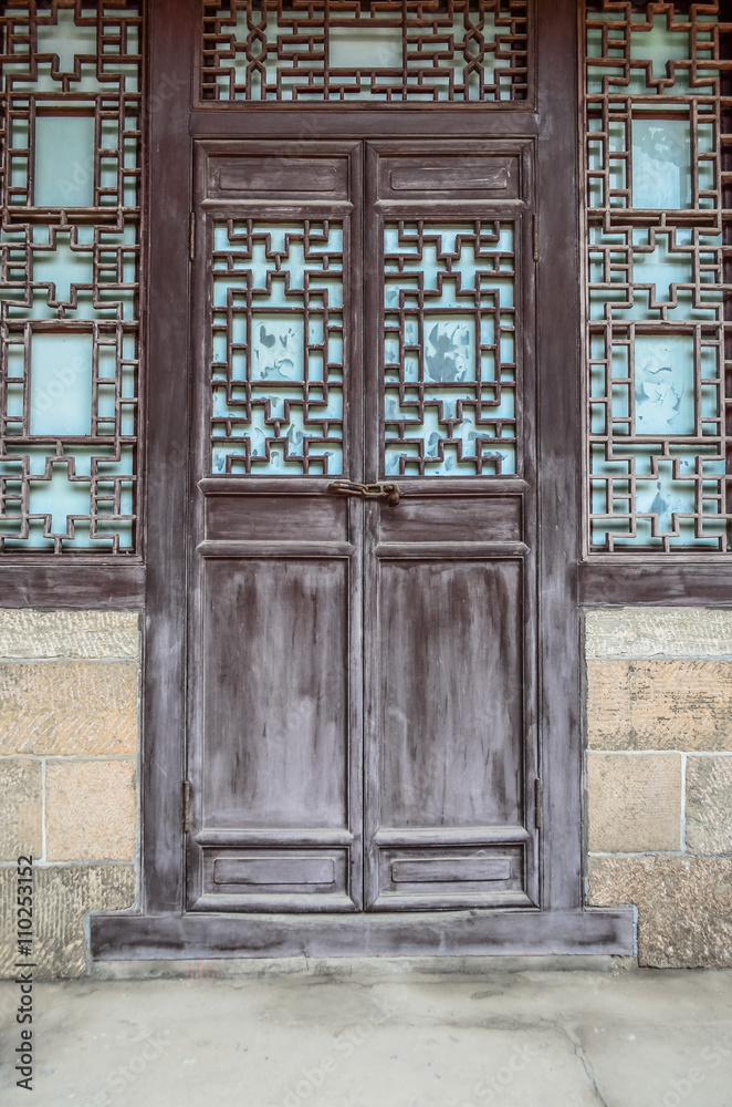 Old wooden door Old wooden door