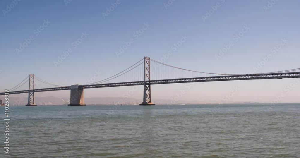 Oakland-San Francisco Bay Bridge pan shot.
Oakland-San Francisco Bay Bridge pan shot.