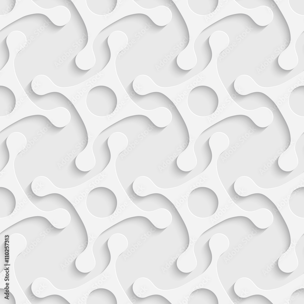 Seamless Curved Shape Pattern Seamless Curved Shape Pattern