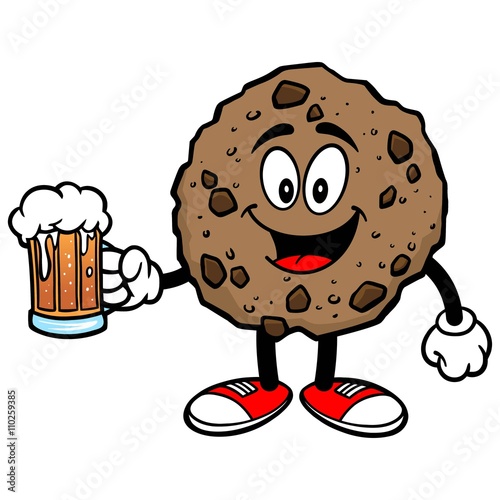 Chocolate Chip Cookie with a Beer