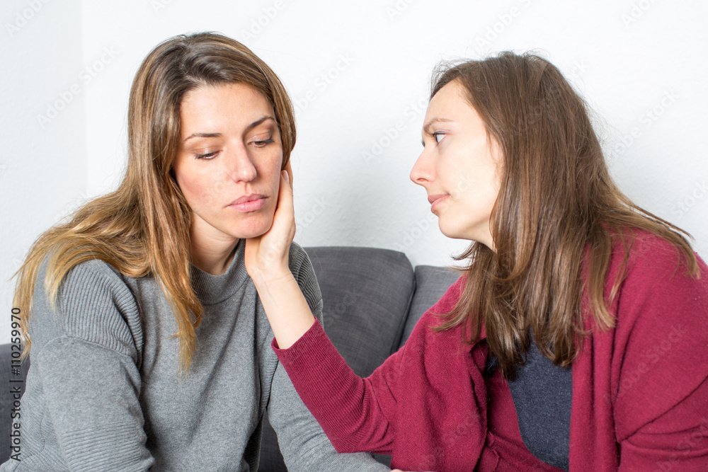 woman helping a female friend over divorce woman helping a female friend over divorce