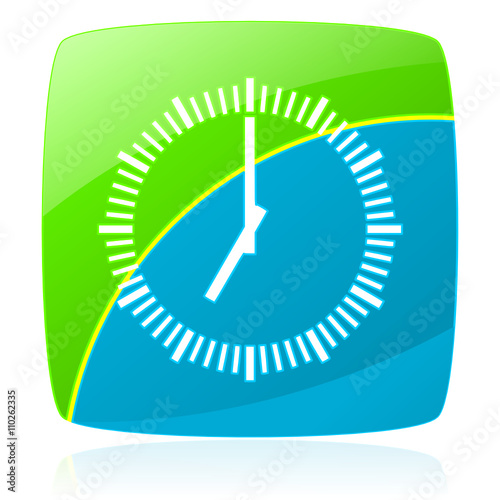 green blue glossy modern vector icon