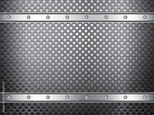black metal grid background