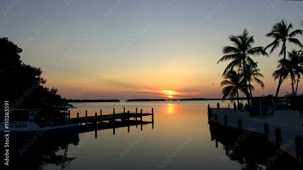 The beautiful Florida Keys at sunset The beautiful Florida Keys at sunset