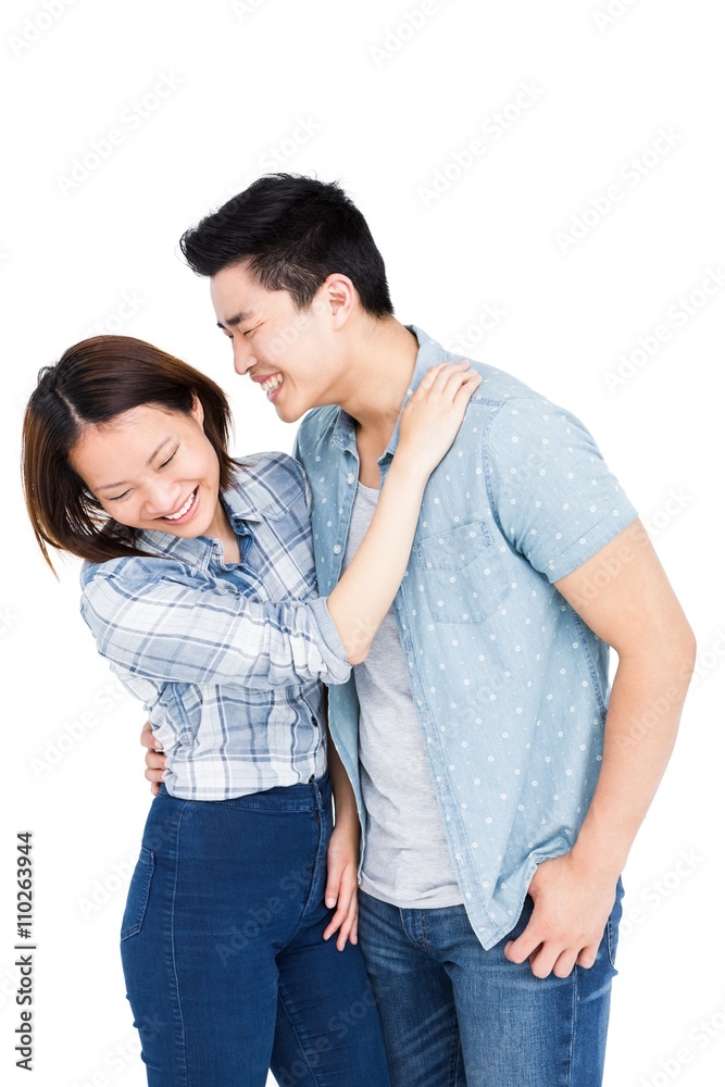 Happy young couple embracing each other Happy young couple embracing each other