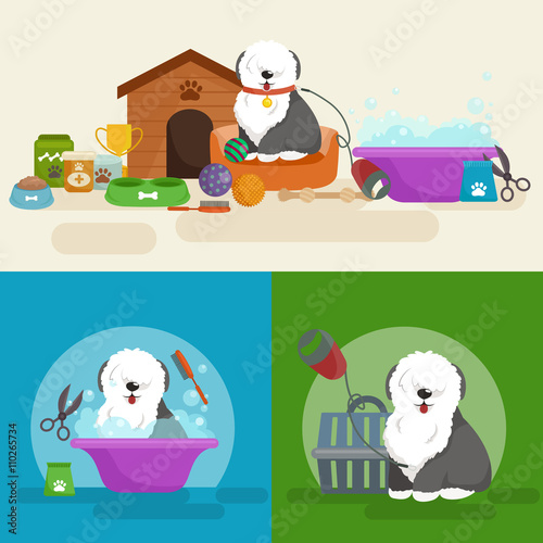 Pet shop, dog goods and supplies, store products for care