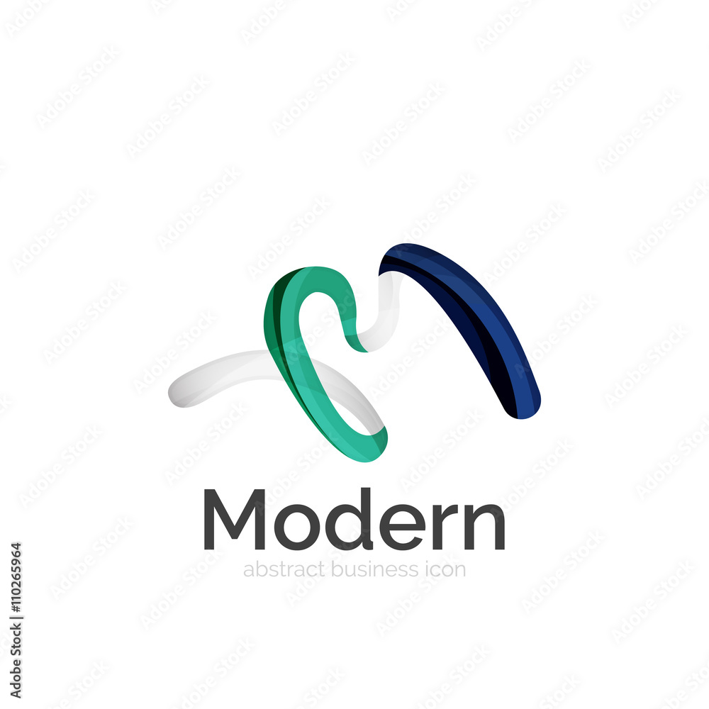 Vector ribbon logo Vector ribbon logo