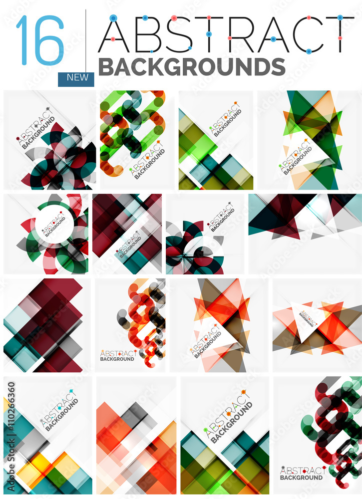 Collection of abstract backgrounds Collection of abstract backgrounds