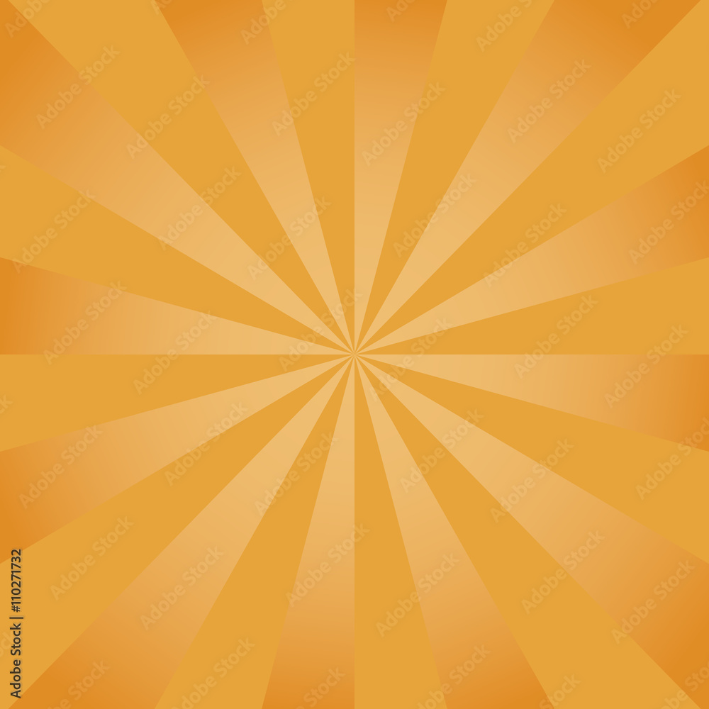 Pattern with a radial pattern in the form of divergent beams from the center of a golden color.