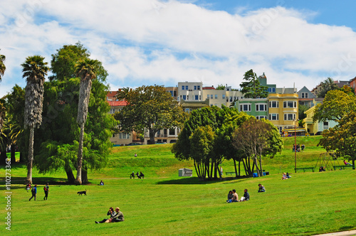 Photography San Francisco, il parco di Mission Dolores l'11 giugno 2010