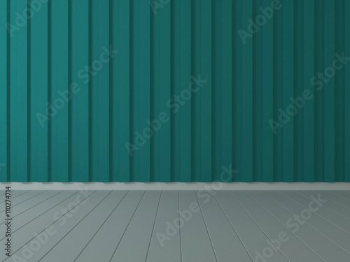 outdoor wall and floor color vintage 3d rendering