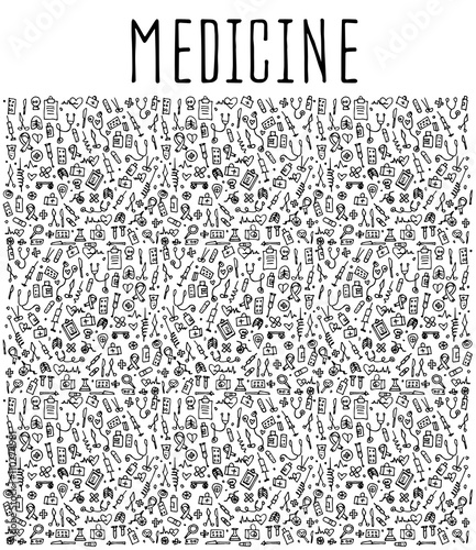 Hand drawn Medicine element