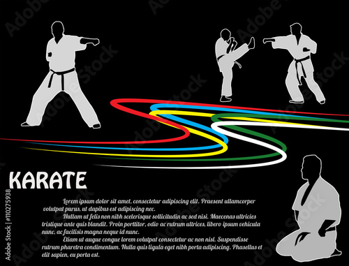 Karate poster background