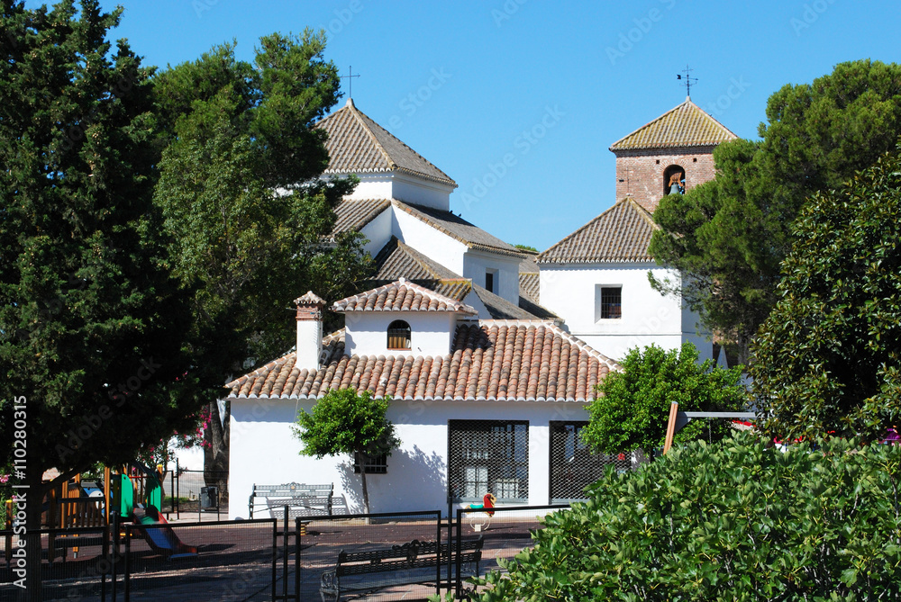 View of the Immaculate Conception church, Mijas. View of the Immaculate Conception church, Mijas.