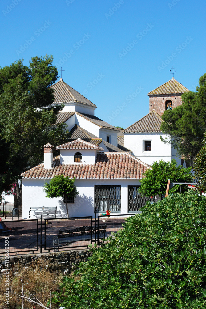 View of the Immaculate Conception church, Mijas.