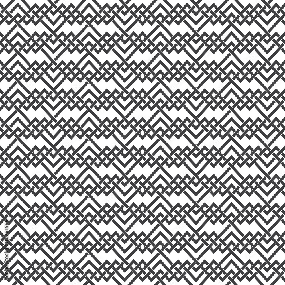 Abstract seamless pattern of intersecting lines. Swatch of black lines on a white background. Abstract seamless pattern of intersecting lines. Swatch of black lines on a white background.