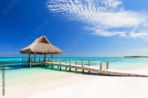 Beautiful tropical white sandy beach