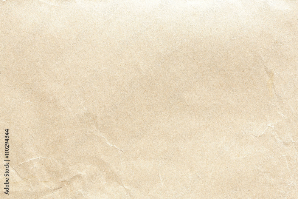 Old crumpled brown paper texture