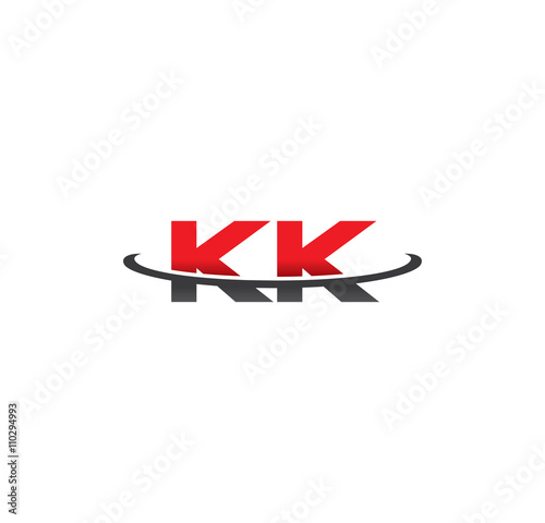Free Download kk alphabet with swoosh grey and red - GFXLoad