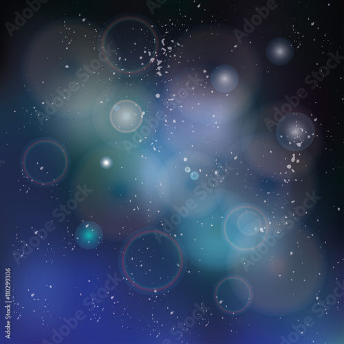 Abstract space sky blurred bokeh background 