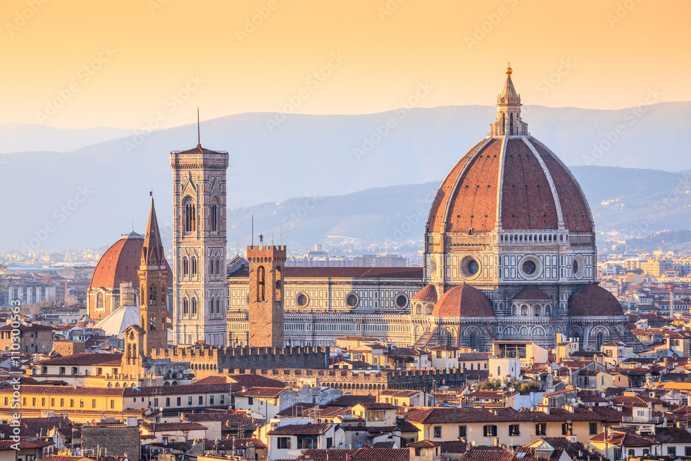 Fototapeta premium Katedra Santa Maria Del Fiore, znana również jako Saint Mary of the Flower, Florencja, Włochy